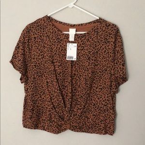 Brand new H&M cheetah crop top